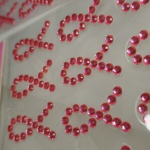 Pink Gem‎ Ribbon Stickers for Breast Cancer Awareness
